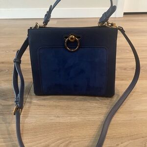 Elegant Navy Blue Handbag